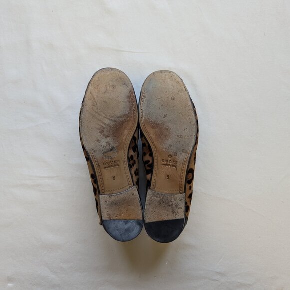 GUCCI Calf Hair Animal Print Dress Loafers - Picture 3 of 3